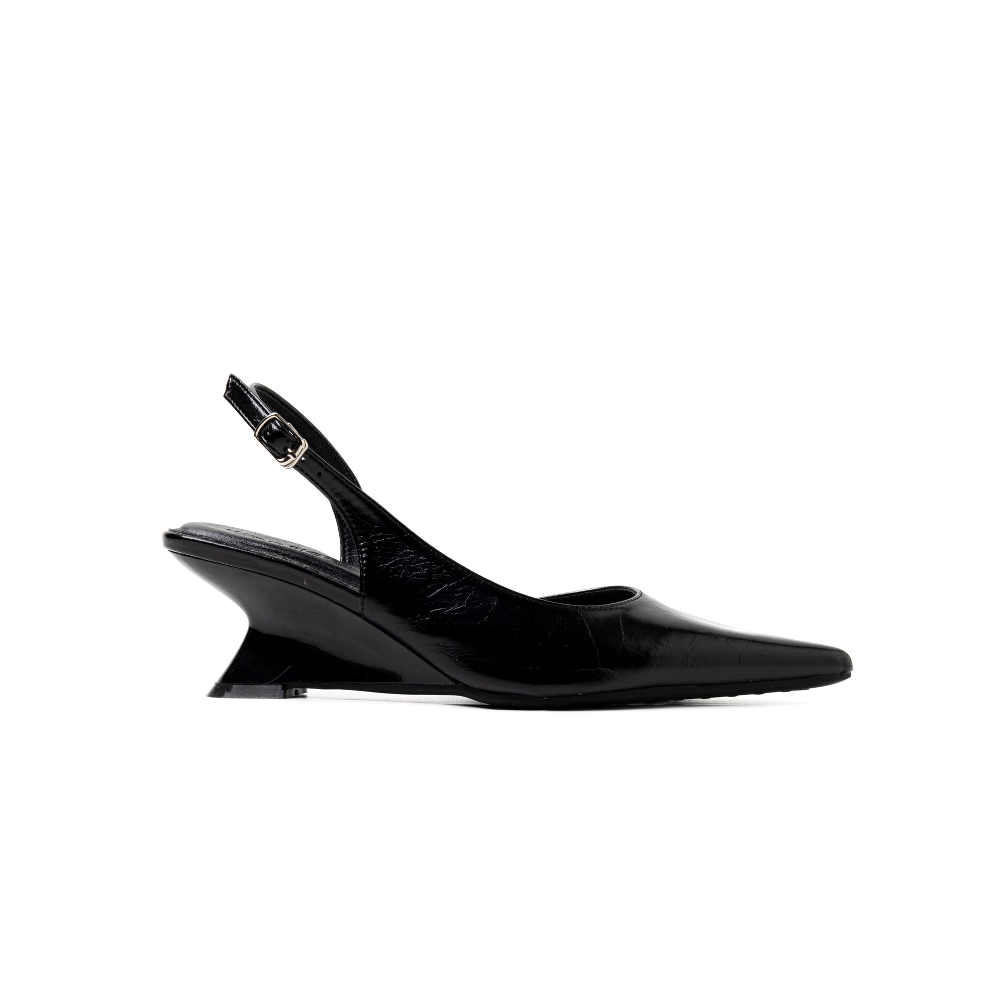 Welda Wedge Heels Jet Black - PowerPad™