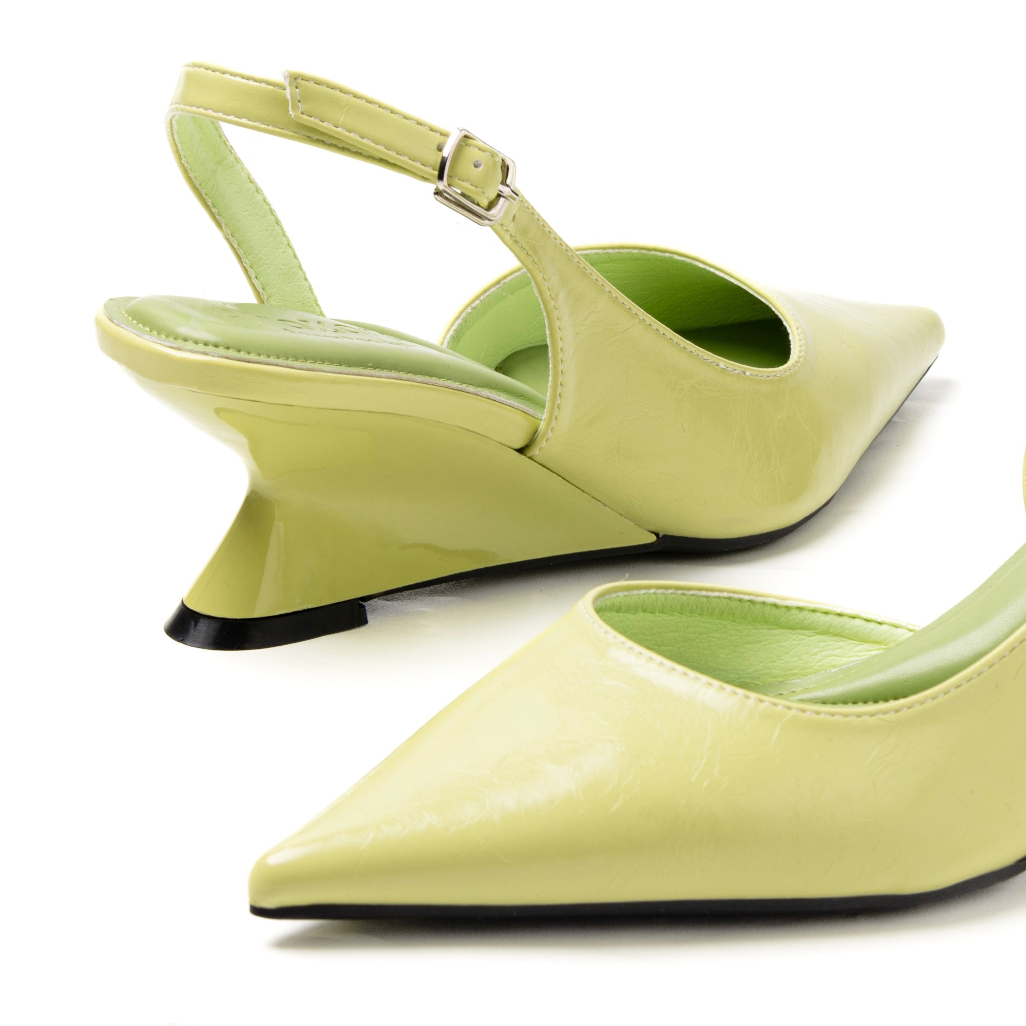 Welda Wedge Heels Lime Sherbet - PowerPad™