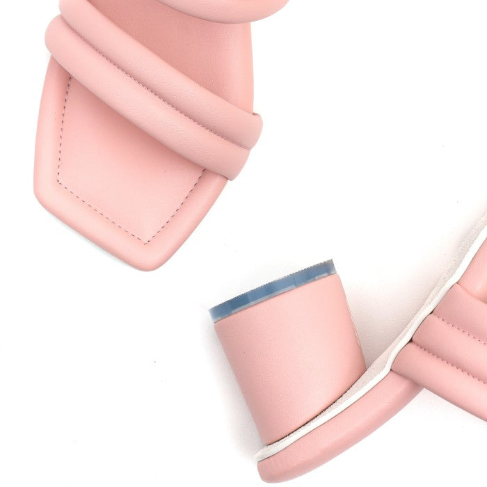 Serene Heels Sandals - Barely Pink