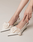 Irelia Wedge Heels Antique White - PowerPad™
